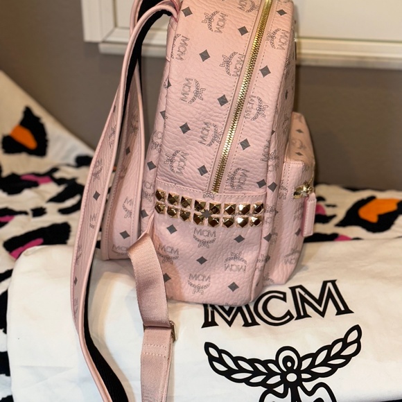 Soft pink MCM Backpack
